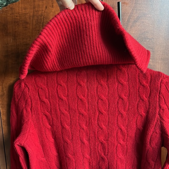 Women's Ralph Lauren Wool & Cashmere Sweater / Red / Size S - Picture 8 of 15
